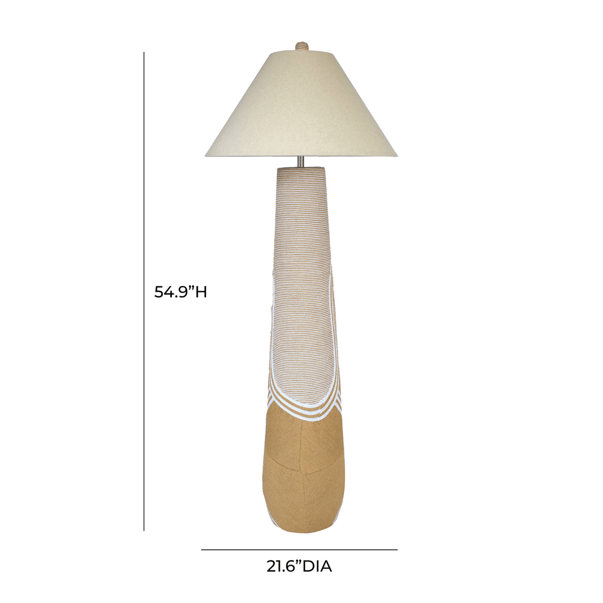 Kiki Natural Woven Floor Lamp Floor Lamp TOV-G54343