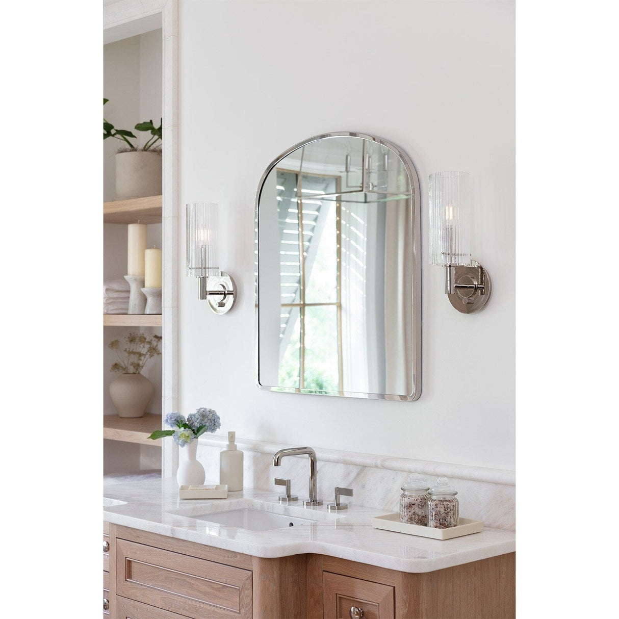 Klein Marble Candle Holder Set Decorative Object 20-1455WT 844717033896