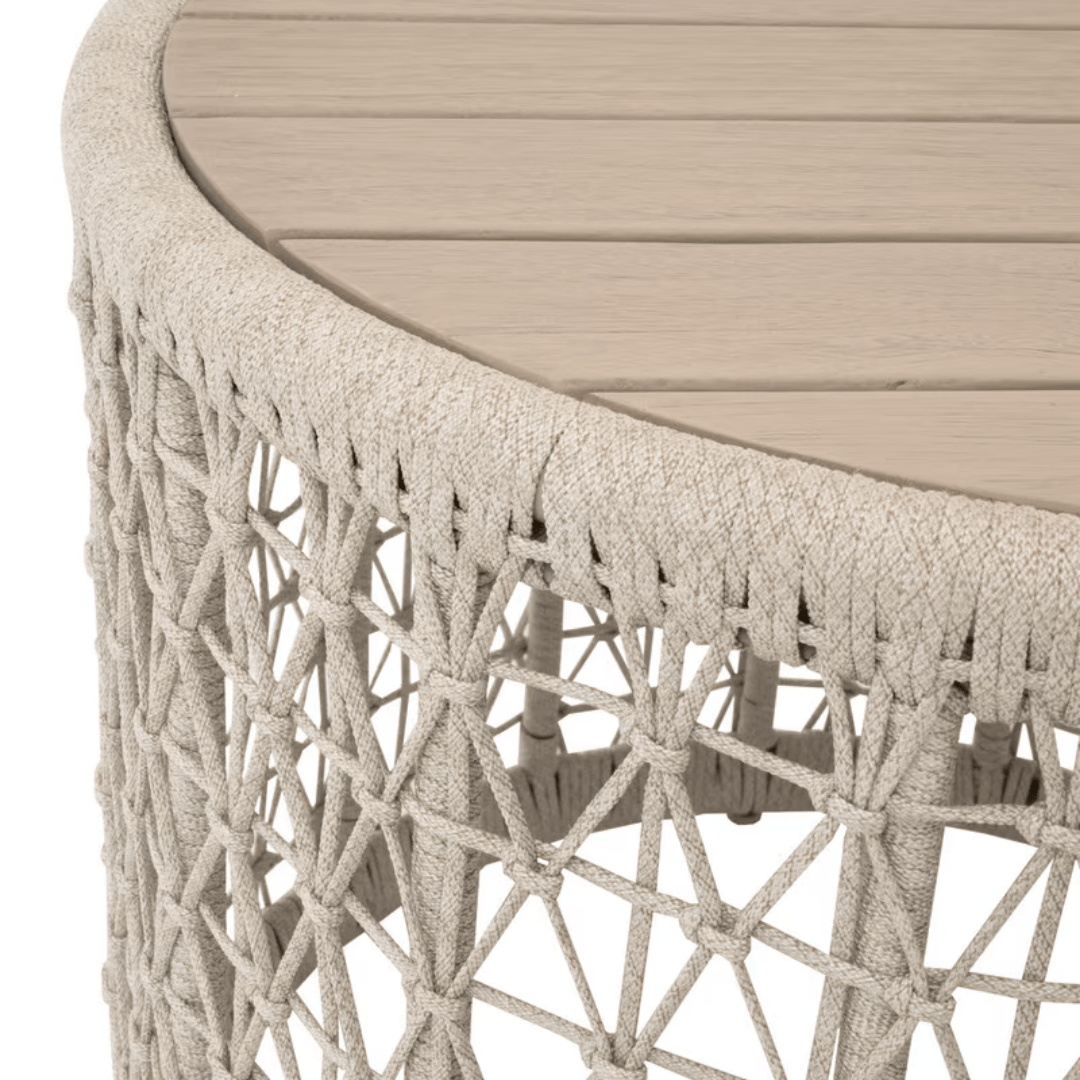 Knit Outdoor End Table Side Tables 6889.OAT/W-ET 842279145422