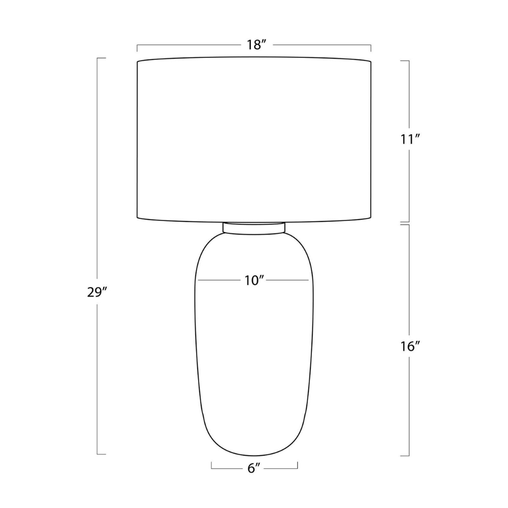 Kyoto Table Lamp Table Lamps 13-1705WT 844717040634