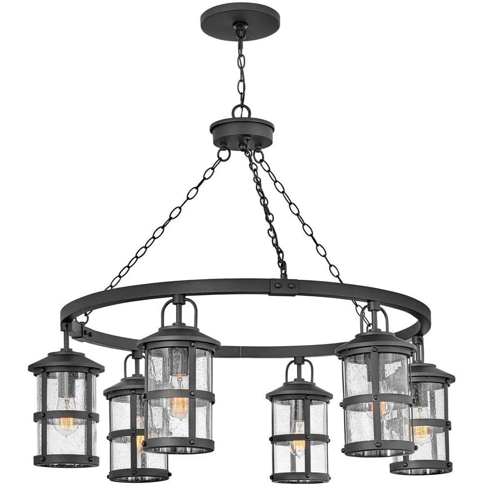 Lakehouse Single Tier Chandelier Chandelier 2689BK 640665268911