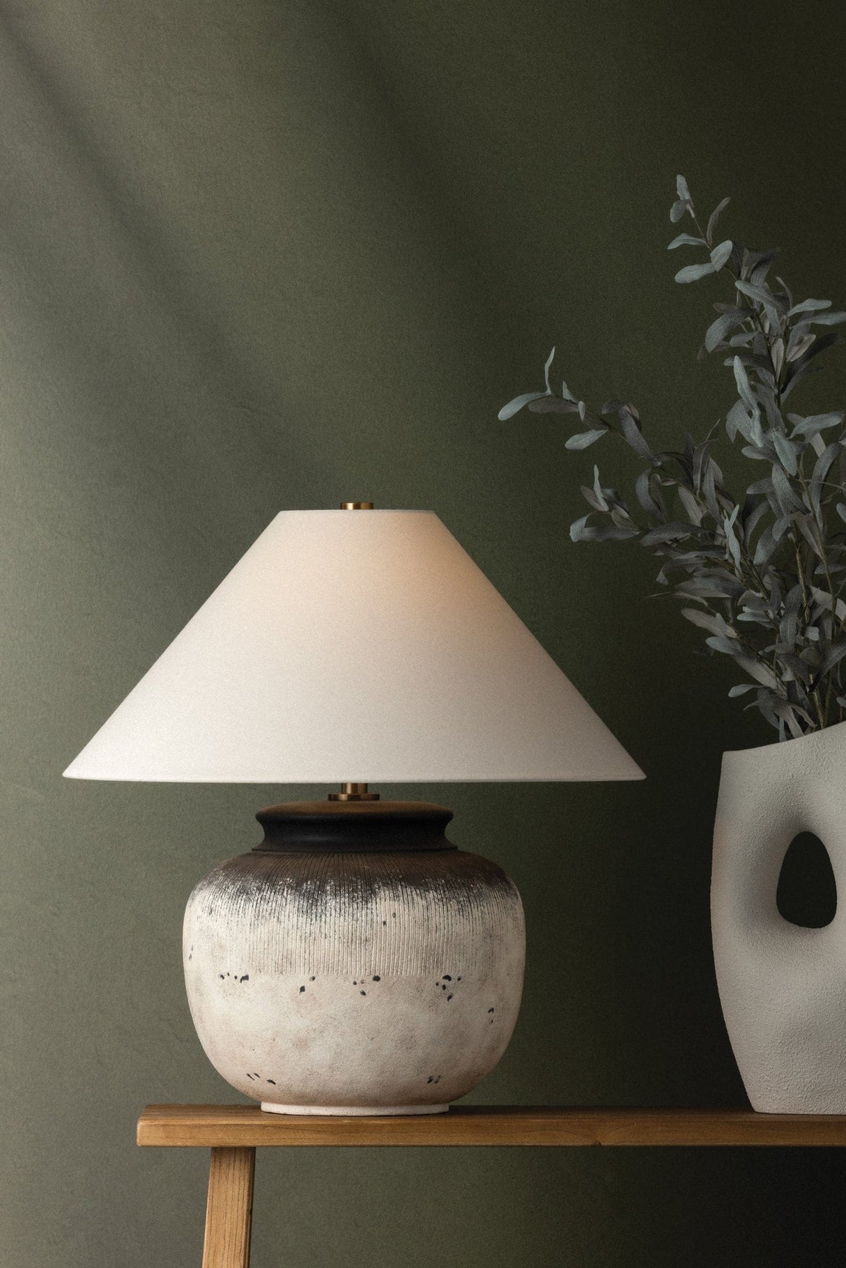 Lauren Liess Unearthed Table Lamp Table + Desk Lamps PTL1723-PBR/CFH 197292140344