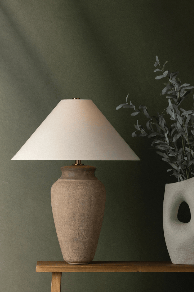 Lauren Liess Vessel Table Lamp Table + Desk Lamps PTL1729-PBR/CTU 197292141358