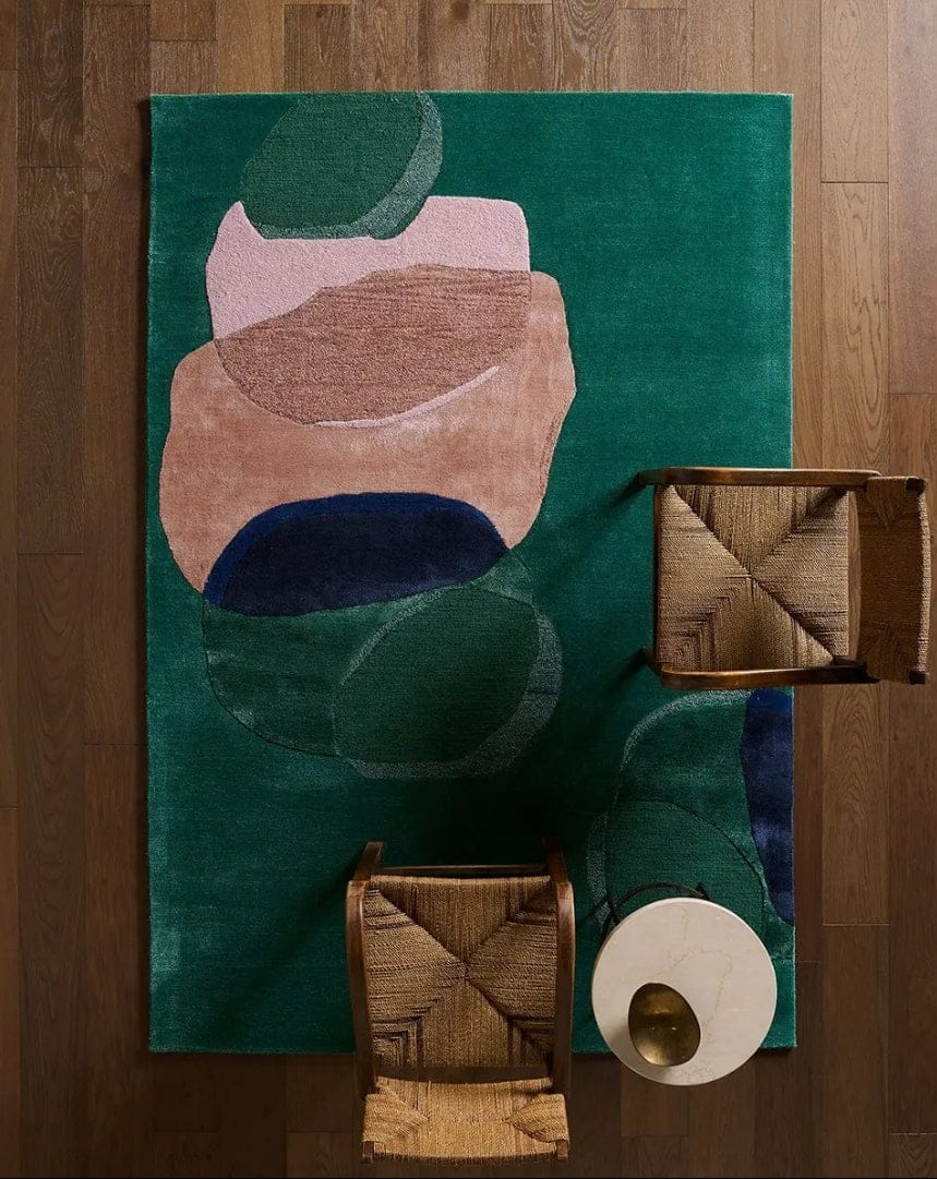 Layered Form Divya Area Rugs
