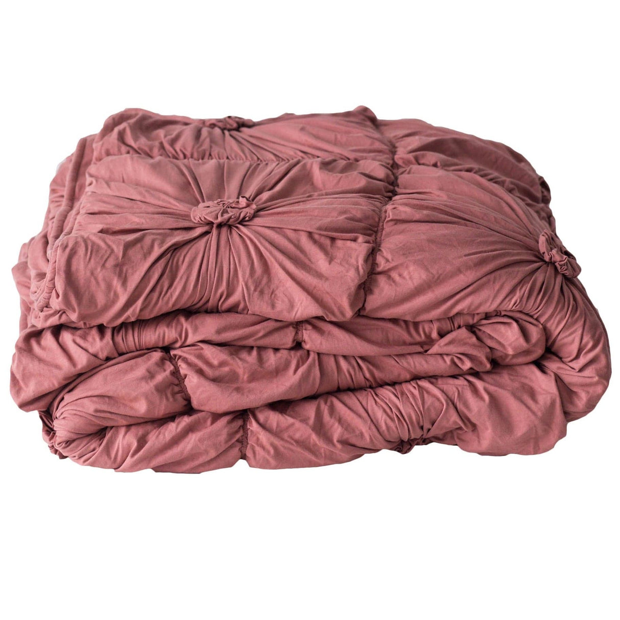 LazyBones Rosette Quilt - Cedar Bedding lazybones-