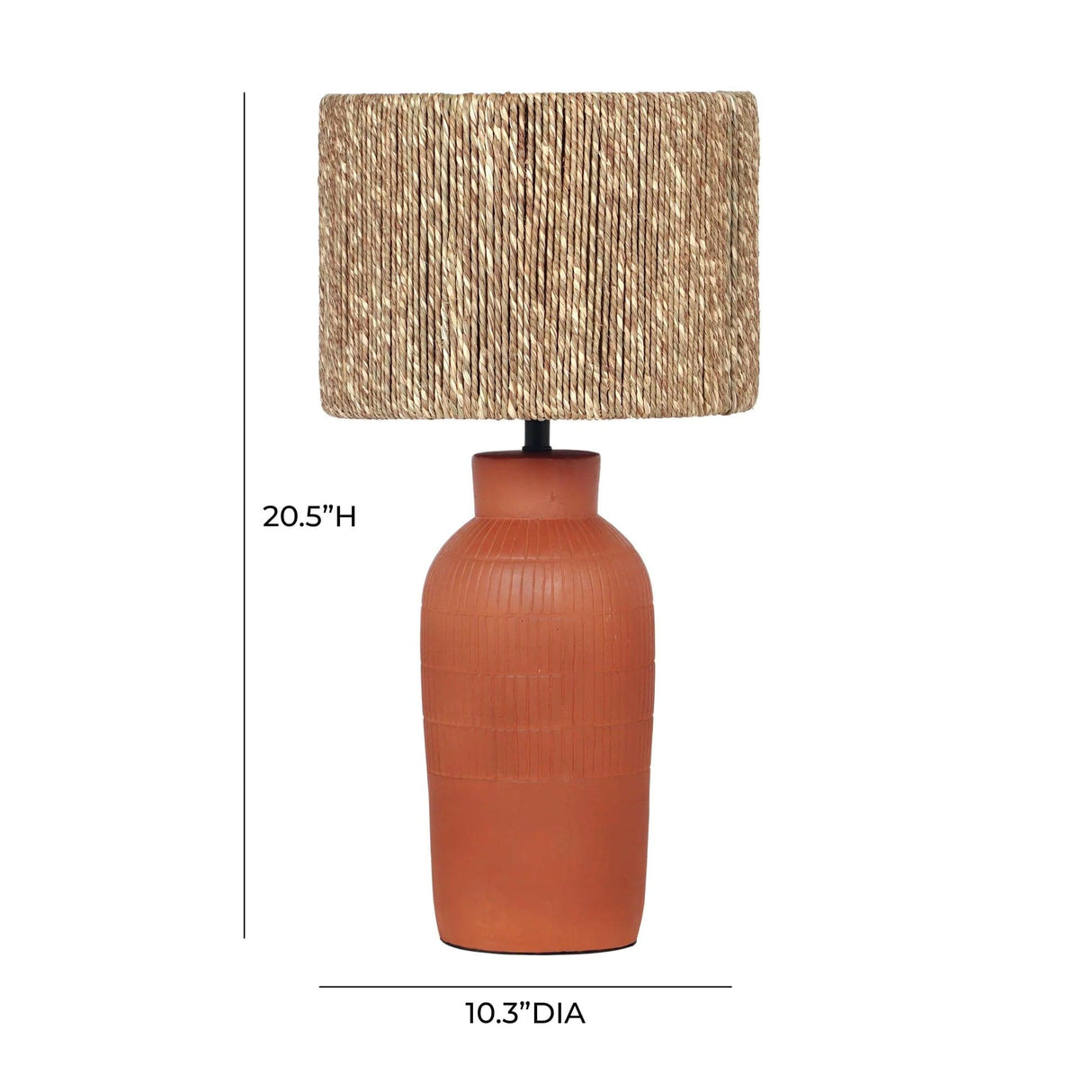 Lighting by BLU Atrani Natural Terracotta Table Lamp Table Lamps TOV-G18576