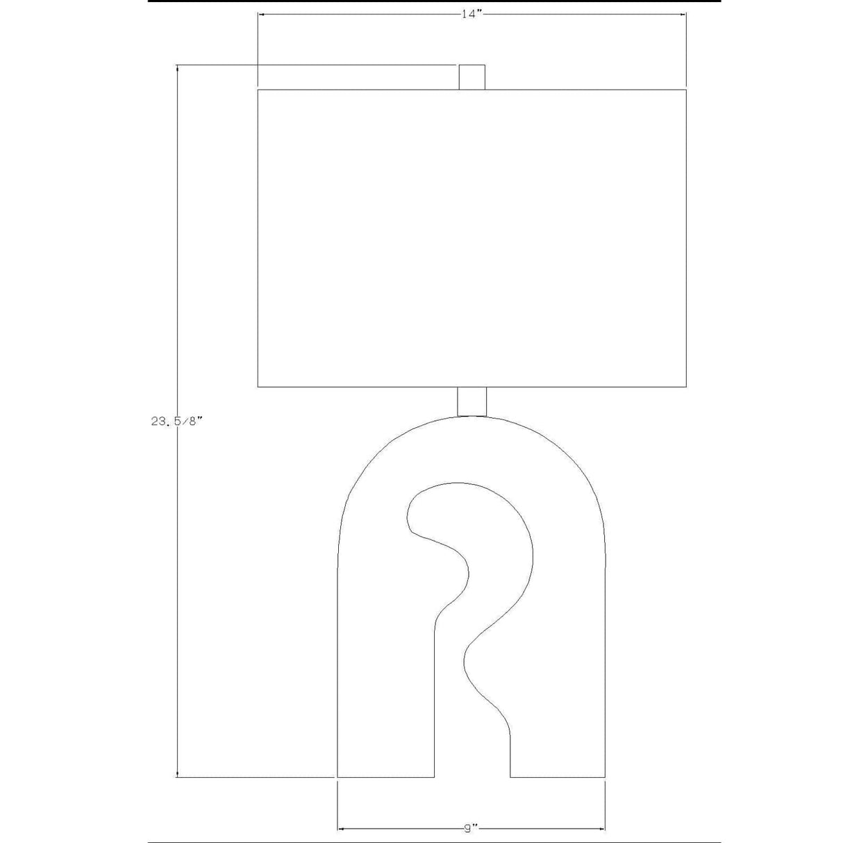 Lighting by BLU Ellory Lamp Table Lamps surya-ERY-001 889292459037