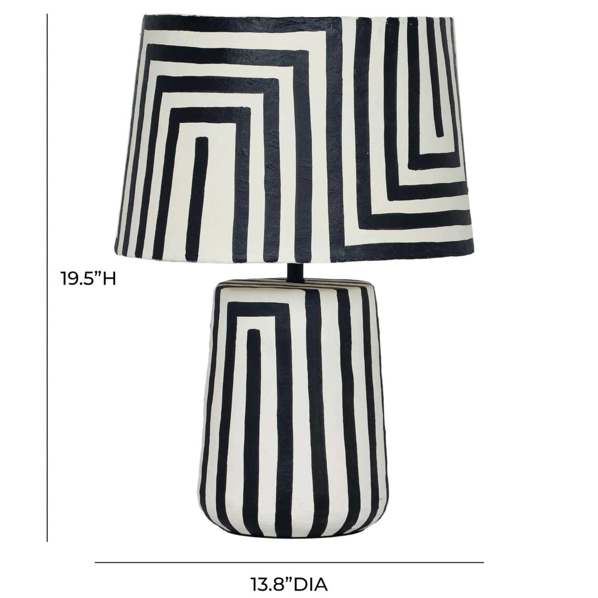 Lighting by BLU Minori Papier Mache Table Lamp Table Lamps TOV-G18575