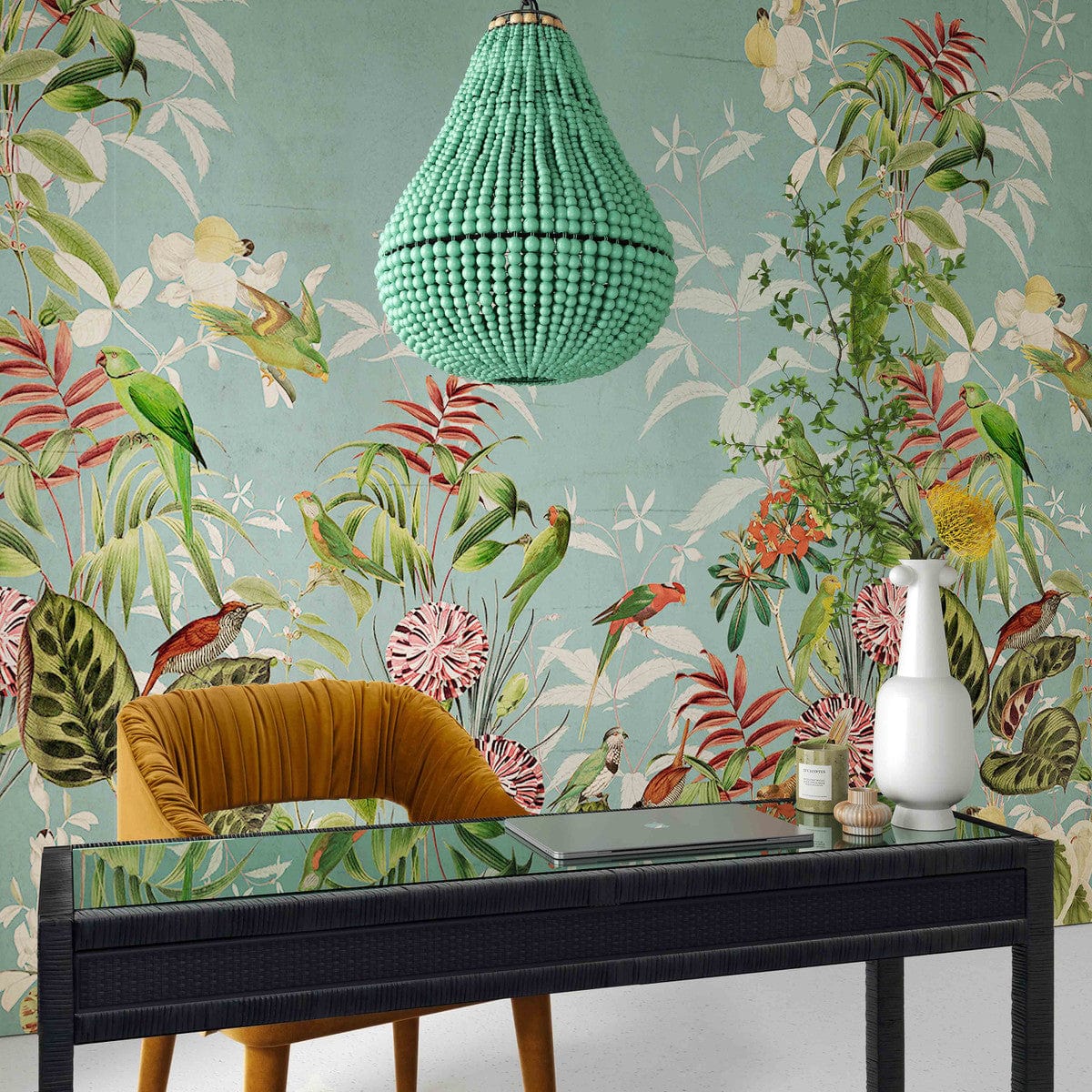 Lighting by BLU Palani Wooden Bead Chandelier Wooden Bead Chandelier TOV-G18451