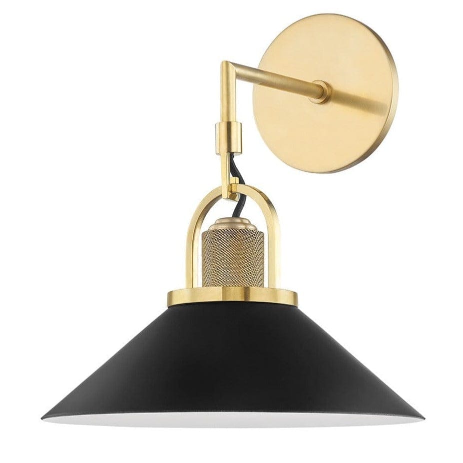 Lighting Syosset Sconce Wall Lighting 2601-AGB/BK 806134003432