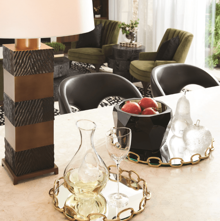 Linked Mirrored Tray - No longer on vendor site (PM - 10/25/2024) Decorative Object