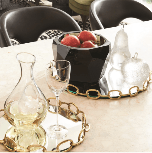 Linked Mirrored Tray - No longer on vendor site (PM - 10/25/2024) Decorative Object