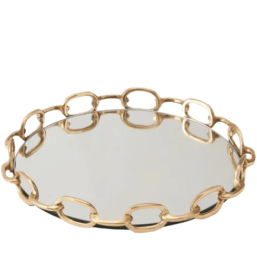 Linked Mirrored Tray - No longer on vendor site (PM - 10/25/2024) Decorative Object