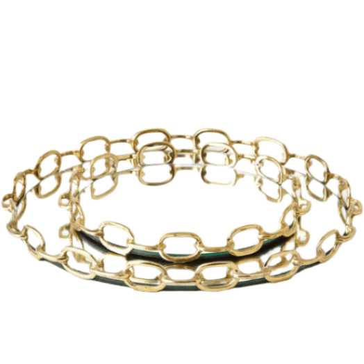 Linked Mirrored Tray - No longer on vendor site (PM - 10/25/2024) Decorative Object