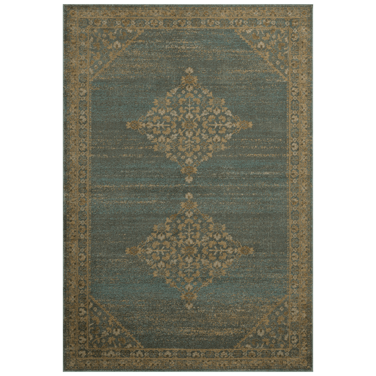 Loloi Magnolia Home Mona Rug Rugs MONA2640-AQUAWHEAT