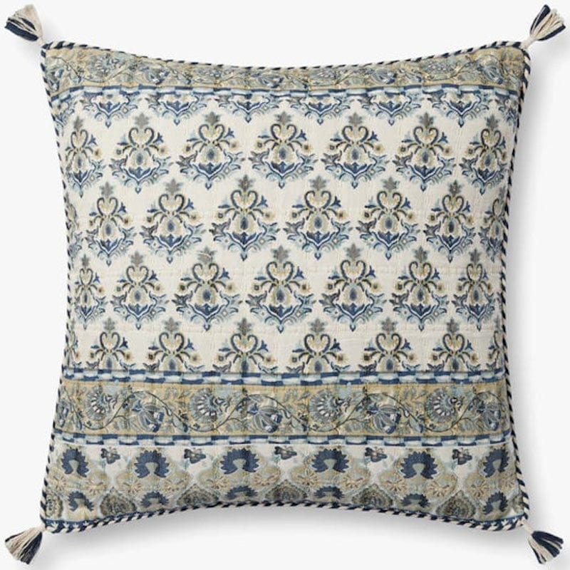 Loloi Pillow - Blue/Multi Pillows loloi-PLL0114-BLUE-MULTI-DOWN-2222