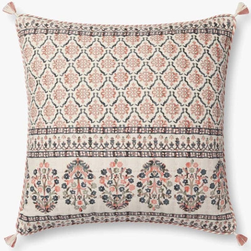 Loloi Pillow - Pink/Multi Pillows loloi-PLL0114-PINK-MULTI-DOWN-2222