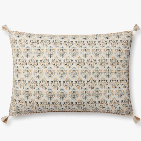 Loloi Pillow - Wheat/Multi Pillows loloi-PLL0114-PINK-MULTI-DOWN-2222