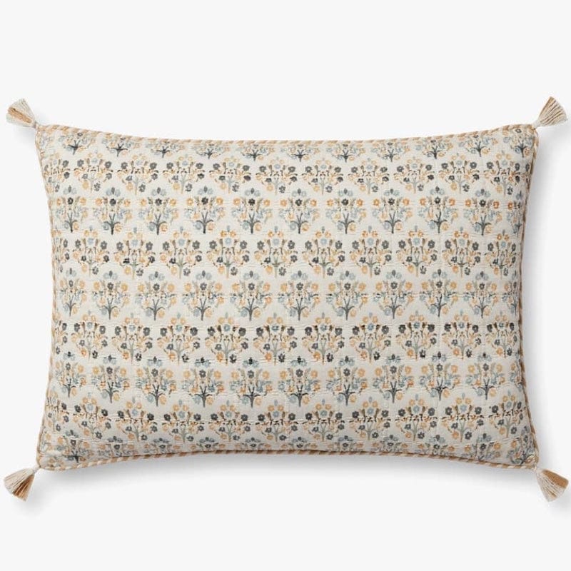 Loloi Pillow - Wheat/Multi Pillows loloi-PLL0114-PINK-MULTI-DOWN-2222