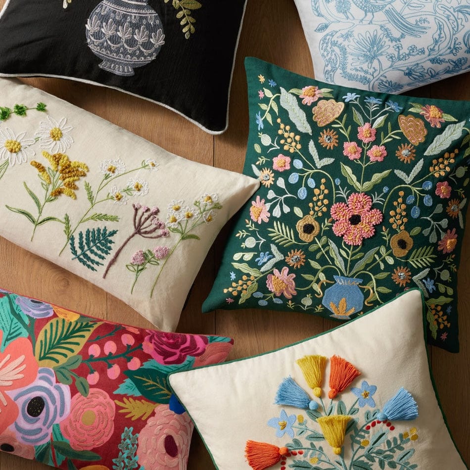 Loloi Rifle Paper Co. Cream Pillow Pillows