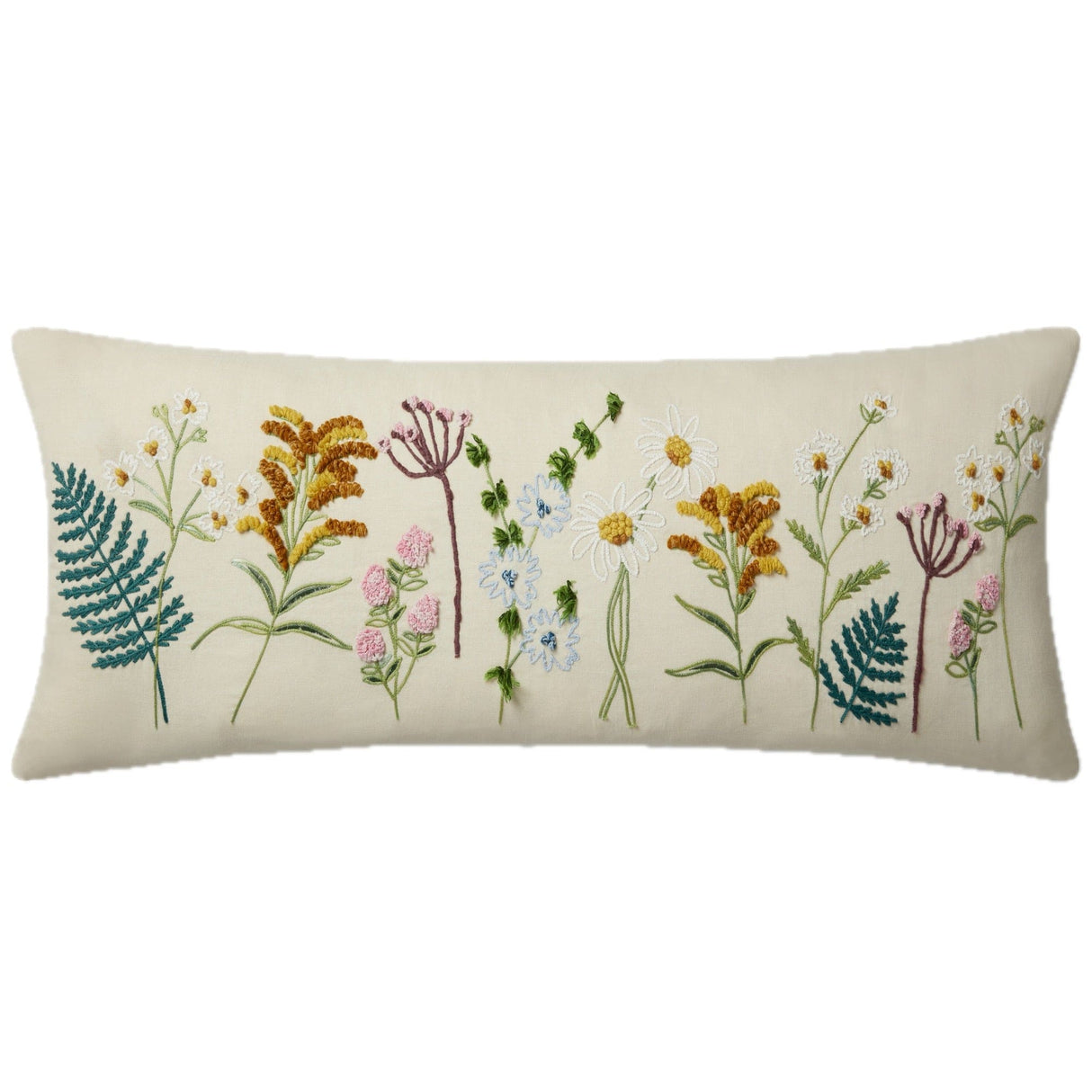 Loloi Rifle Paper Co. Cream Pillow Pillows rifle-paper-PRP0048-CREAM-COVER