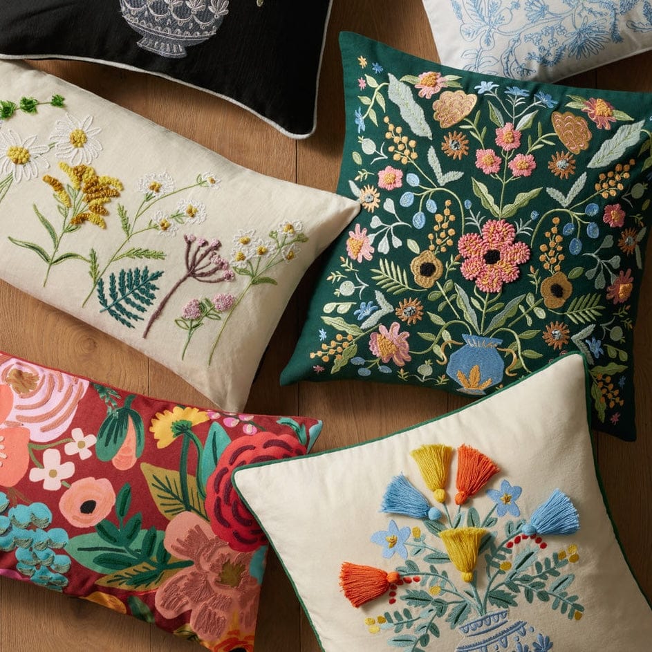 Loloi Rifle Paper Co. Ivory Pillow Pillows