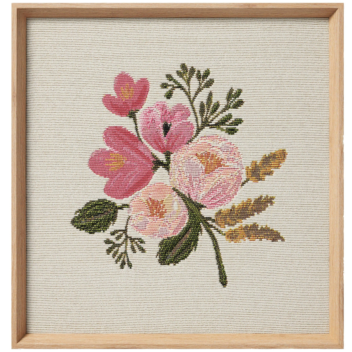 Loloi Rifle Paper Co. Rose Botanical Woven Wall Art rifle-paper-ROSEB-ART