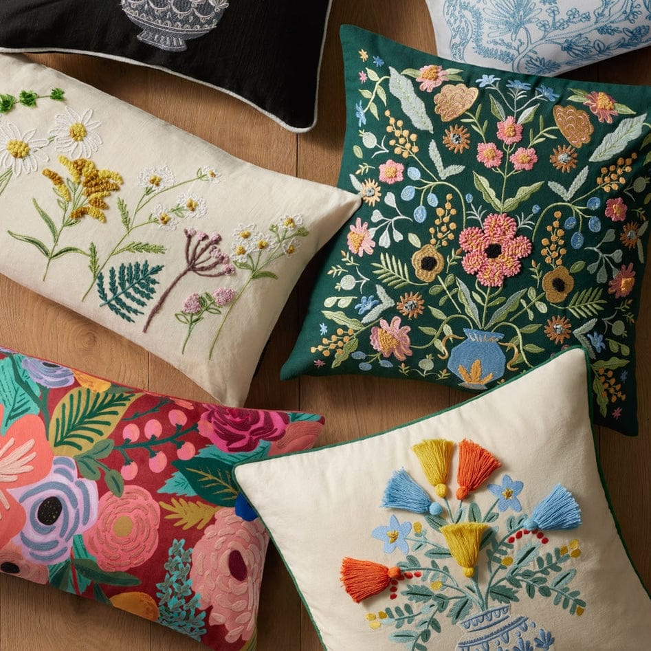 Loloi Rifle Paper Co. Rust Pillow Pillows