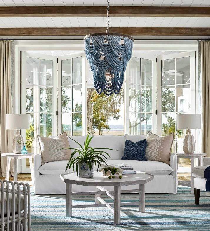 Lorelei Wood Bead Chandelier Chandelier