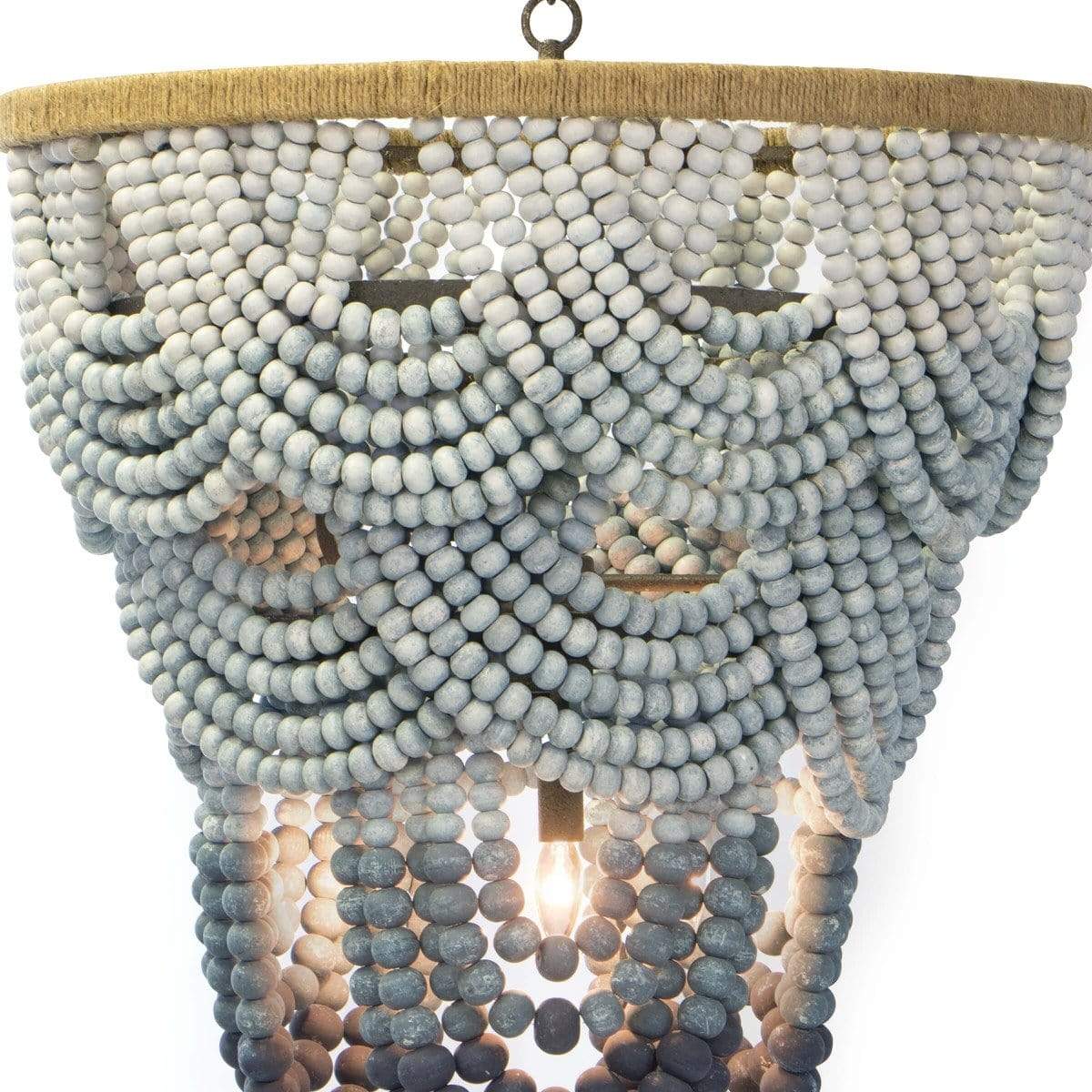 Lorelei Wood Bead Chandelier Chandelier