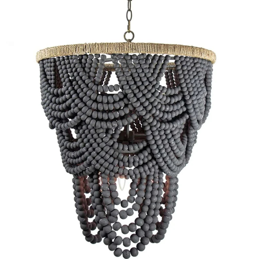 Regina Andrew Lorelei Wood Bead Chandelier