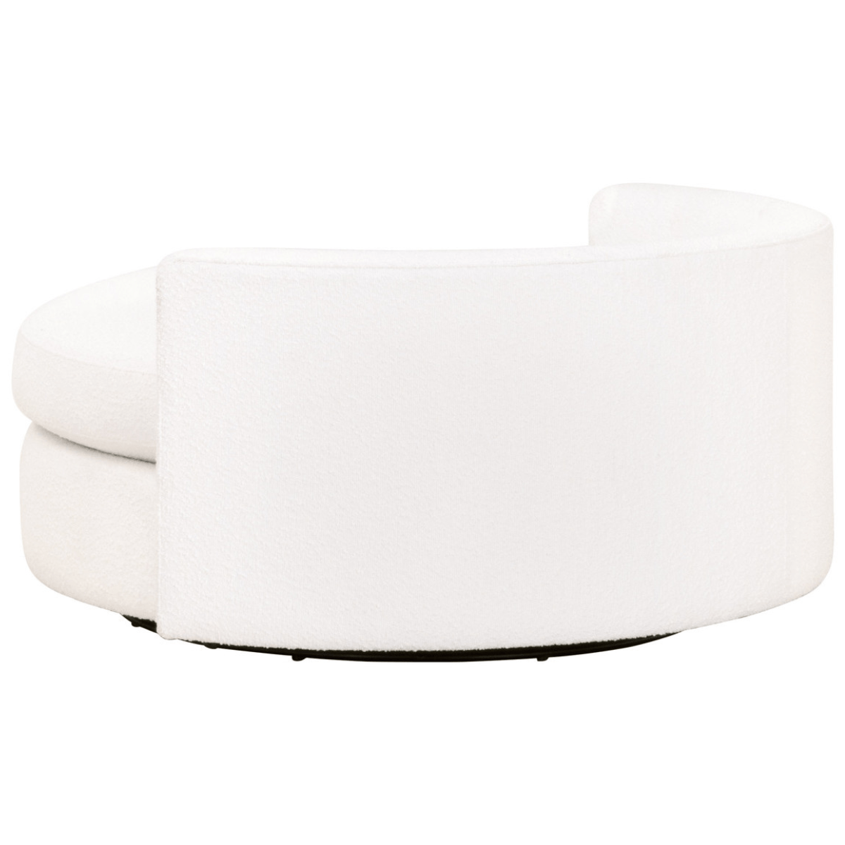 Lourne Performance Boucle Snow Swivel Sofa Chair Chairs