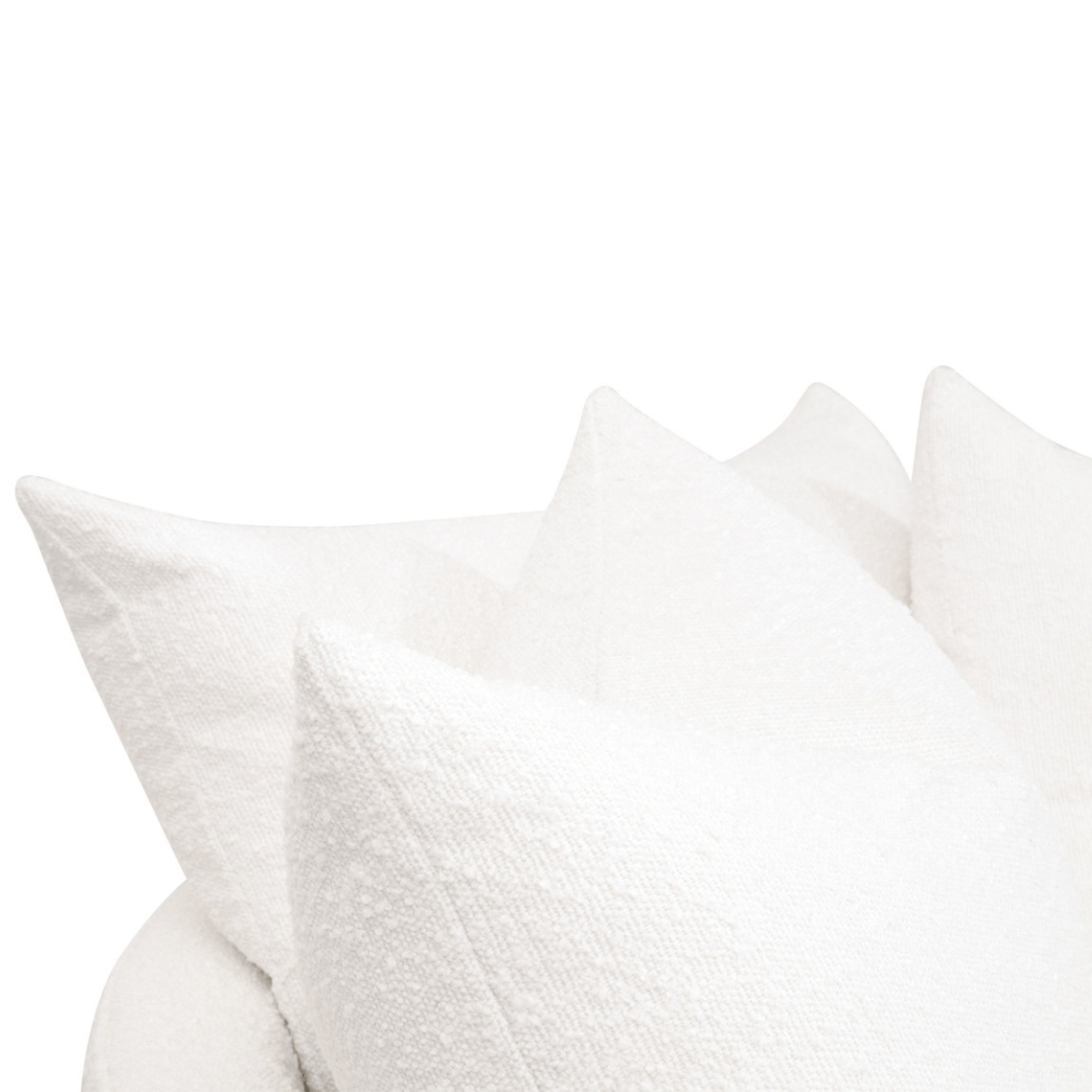 Lourne Performance Boucle Snow Swivel Sofa Chair Chairs