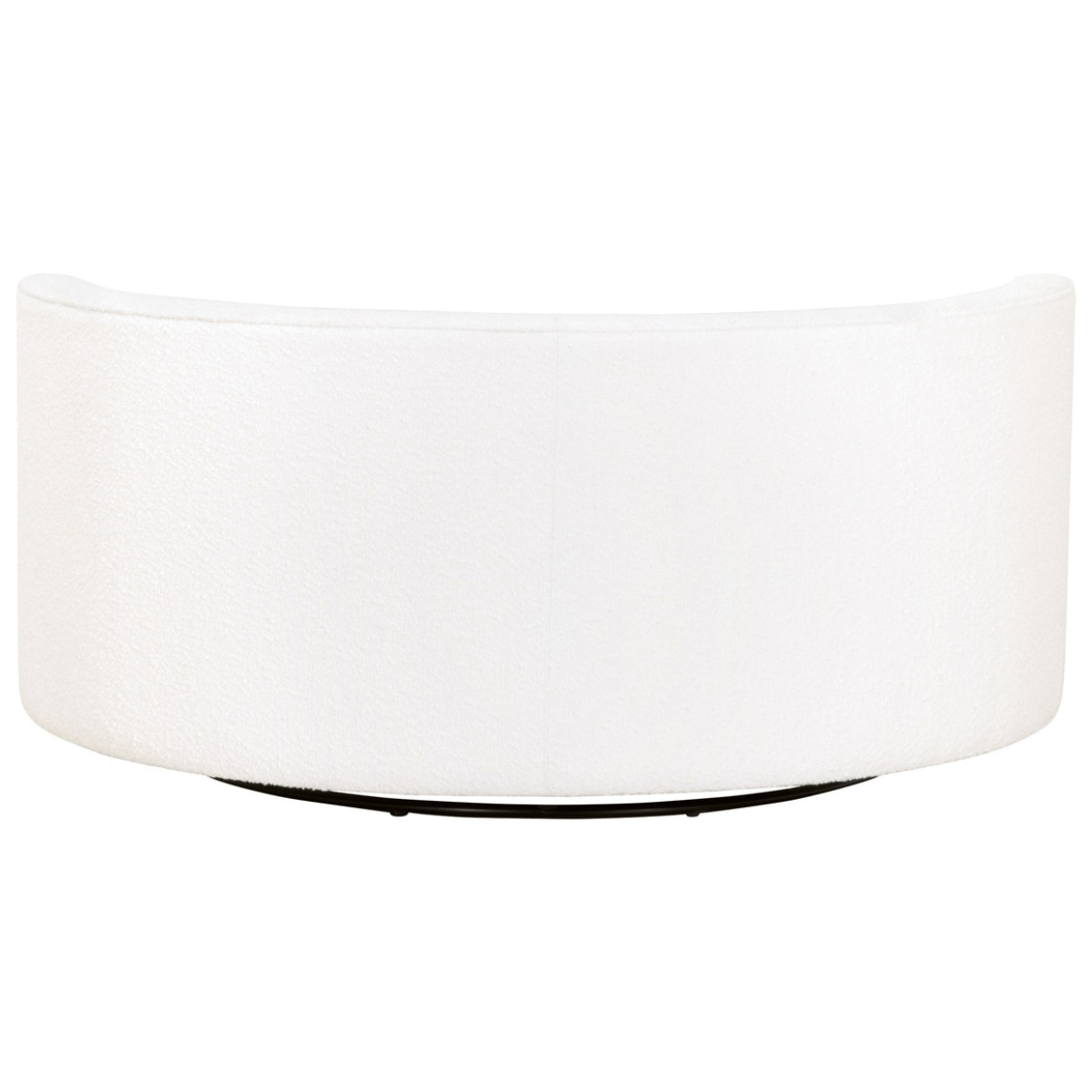 Lourne Performance Boucle Snow Swivel Sofa Chair Chairs