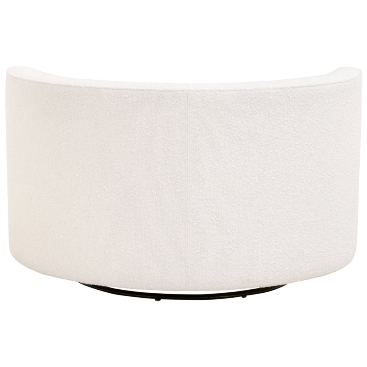 Lourne Performance Boucle Snow Swivel Sofa Chair Chairs