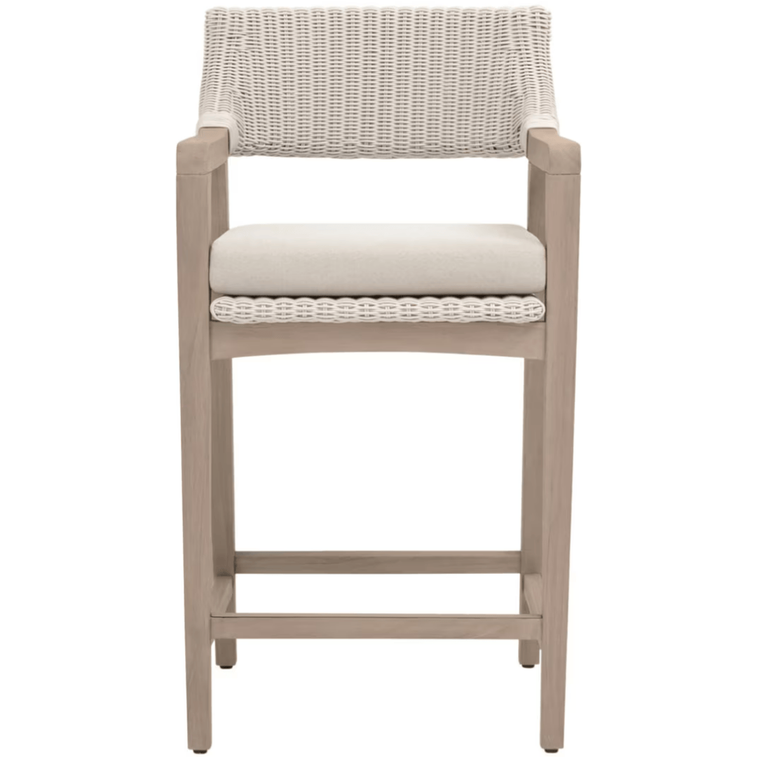 Lucia Outdoor Counter Stool Bar + Counter Stools 6810CS.PW/STO/W-ET 842279145859