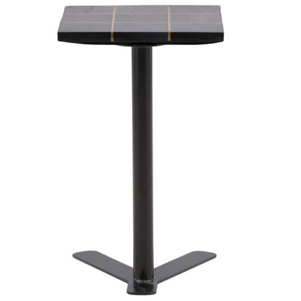 Lucy Tic-Tac-Toe Table Side Table DOV22023-BLCK