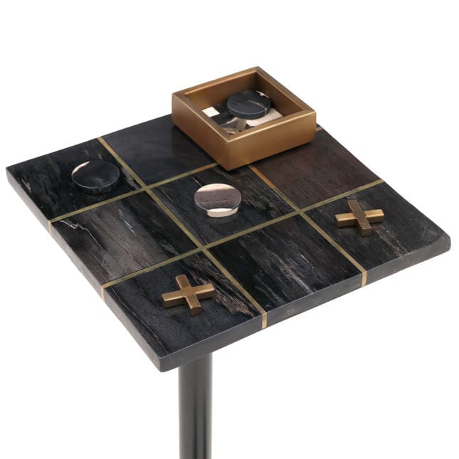 Lucy Tic-Tac-Toe Table Side Table DOV22023-BLCK