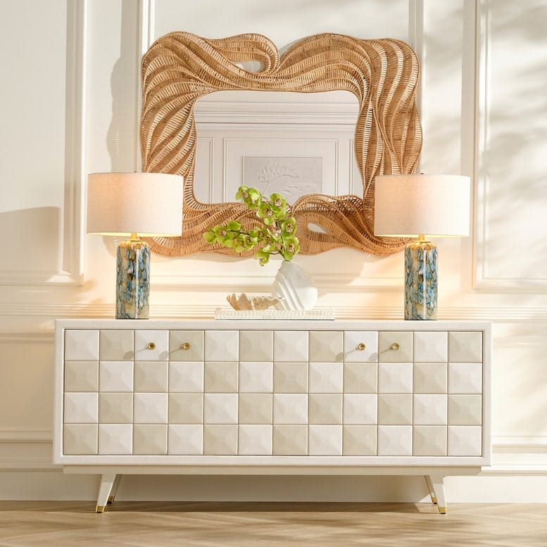 Luetta Rectangular Mirror Rectangle + Square Mirrors MIRLUETTA0050NT