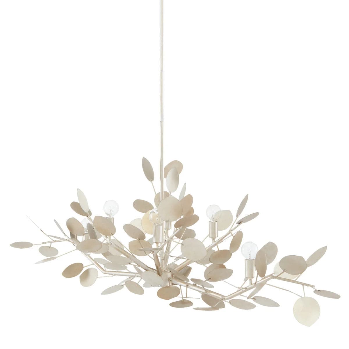 Lunaria Silver Oval Chandelier Chandeliers 9000-0816