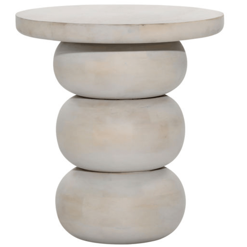 Lyndon Leigh Demetra Side Table Side Tables dovetail-DOV75011-WHIT