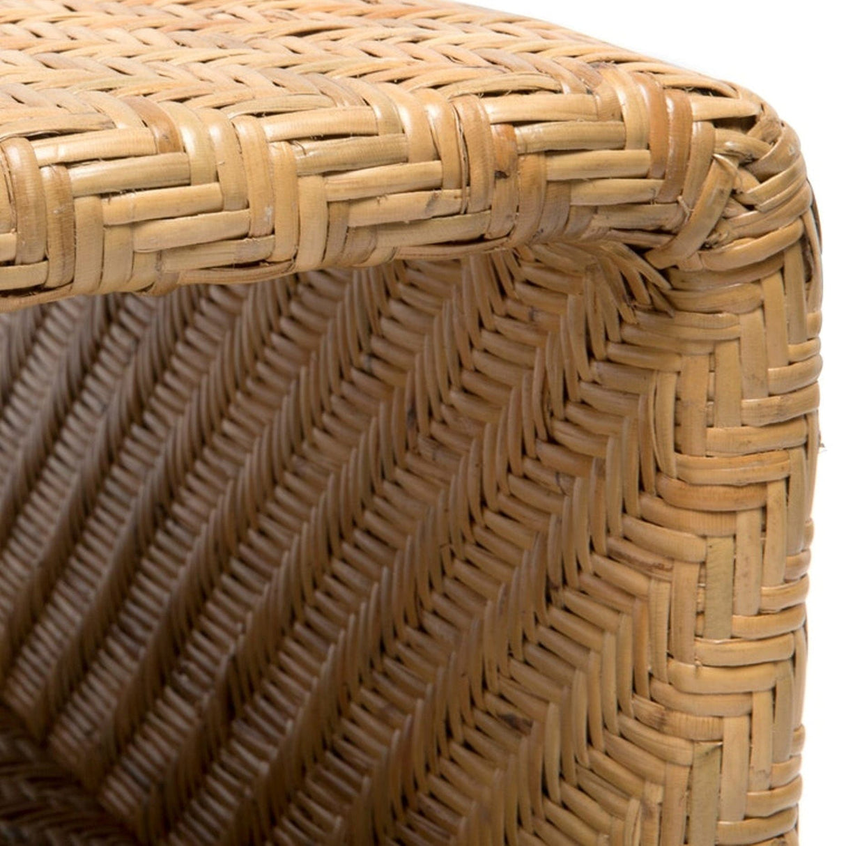 Lynette Coffee Table Wood and Rattan Coffee Table