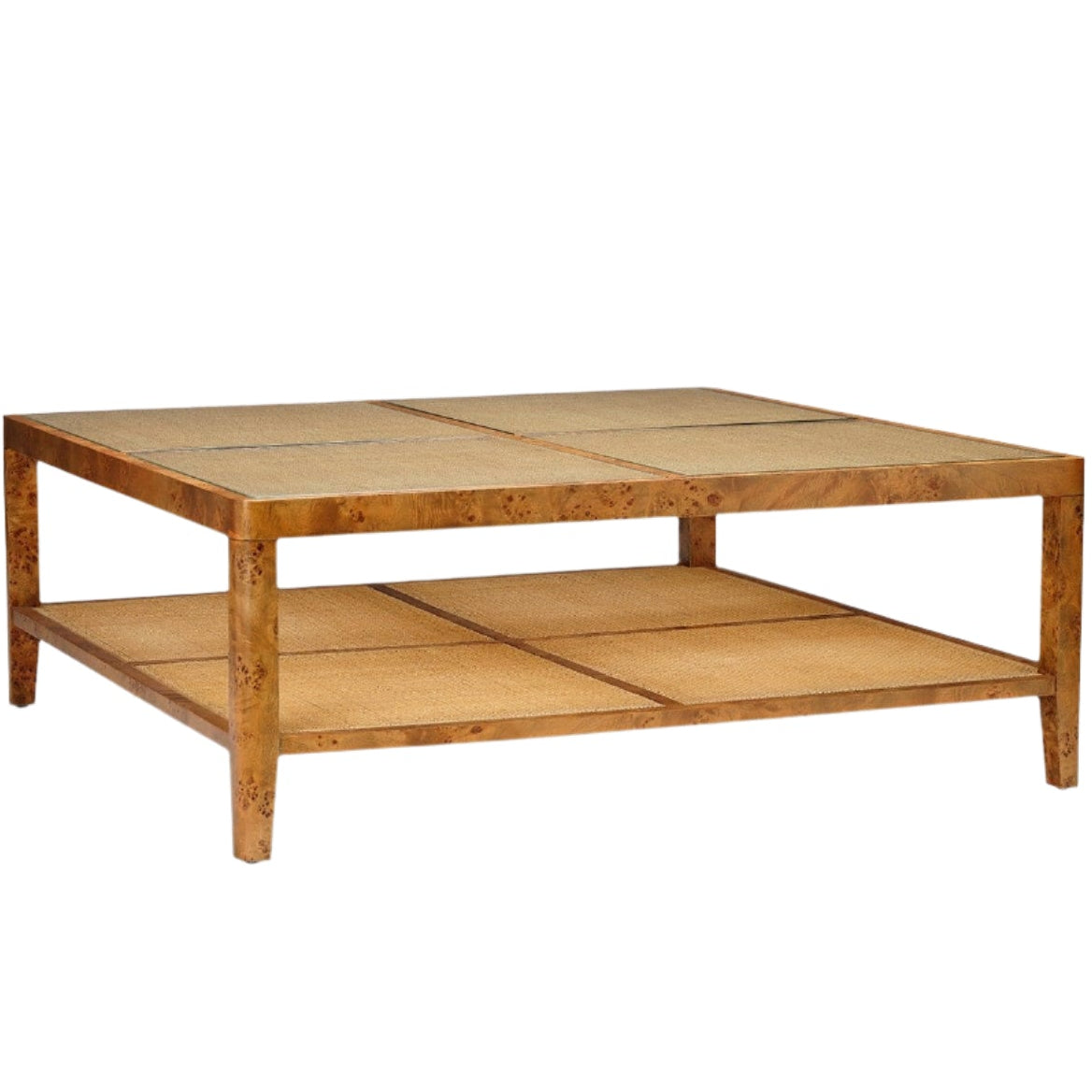 Made Goods Amara Coffee Table Wood and Rattan Coffee Table