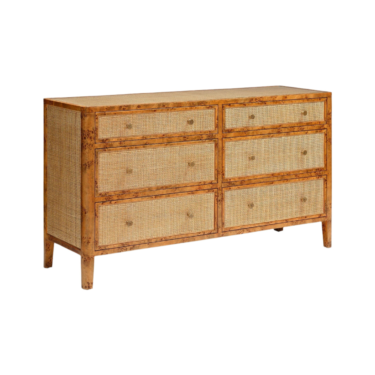 Made Goods Amara Dresser Burl Wood Dresser