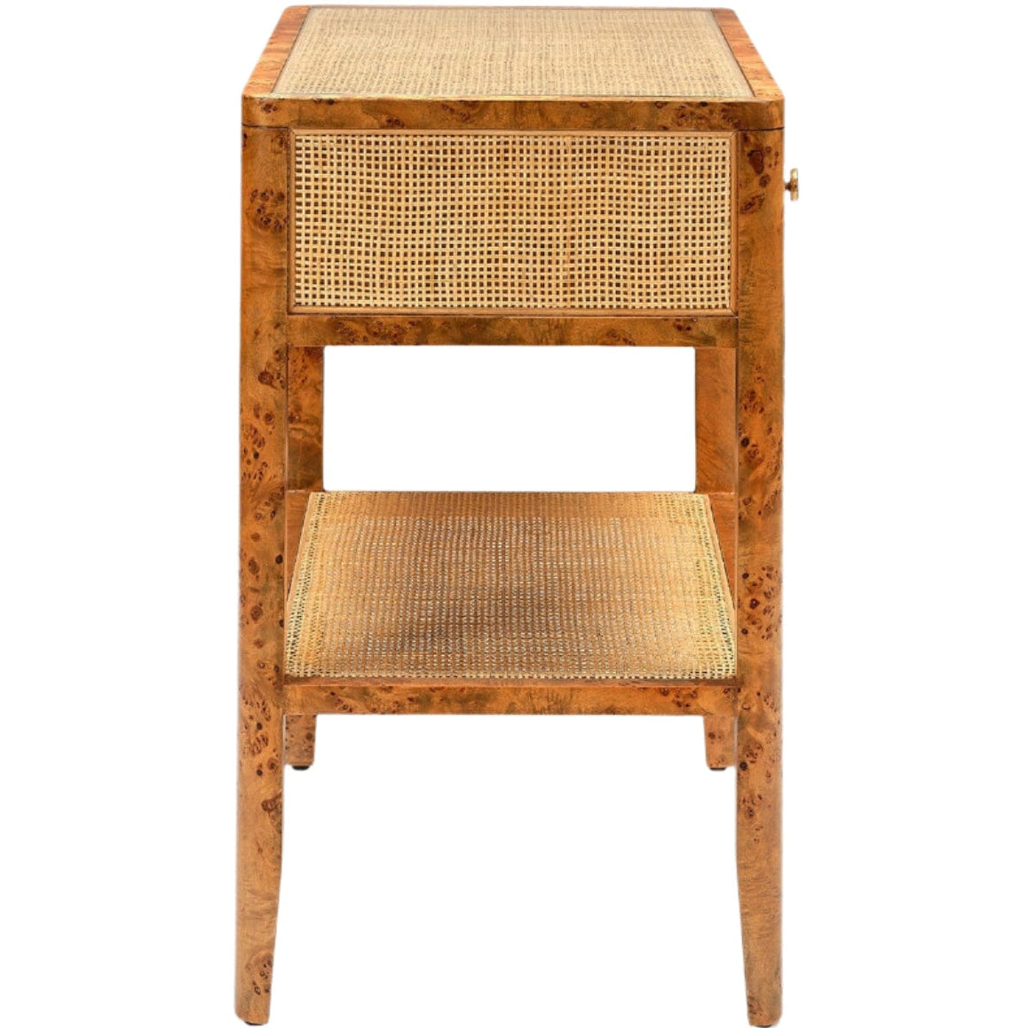 Made Goods Amara Nightstand Burl Wood Nightstand