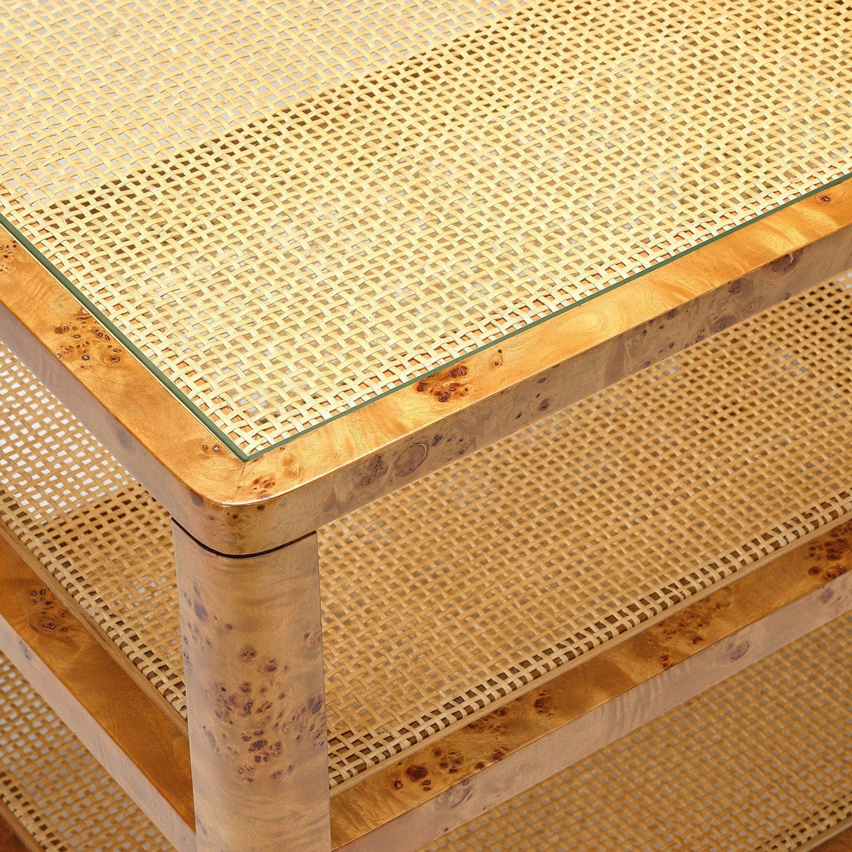 Made Goods Amara Side Table Burl Wood Side Table