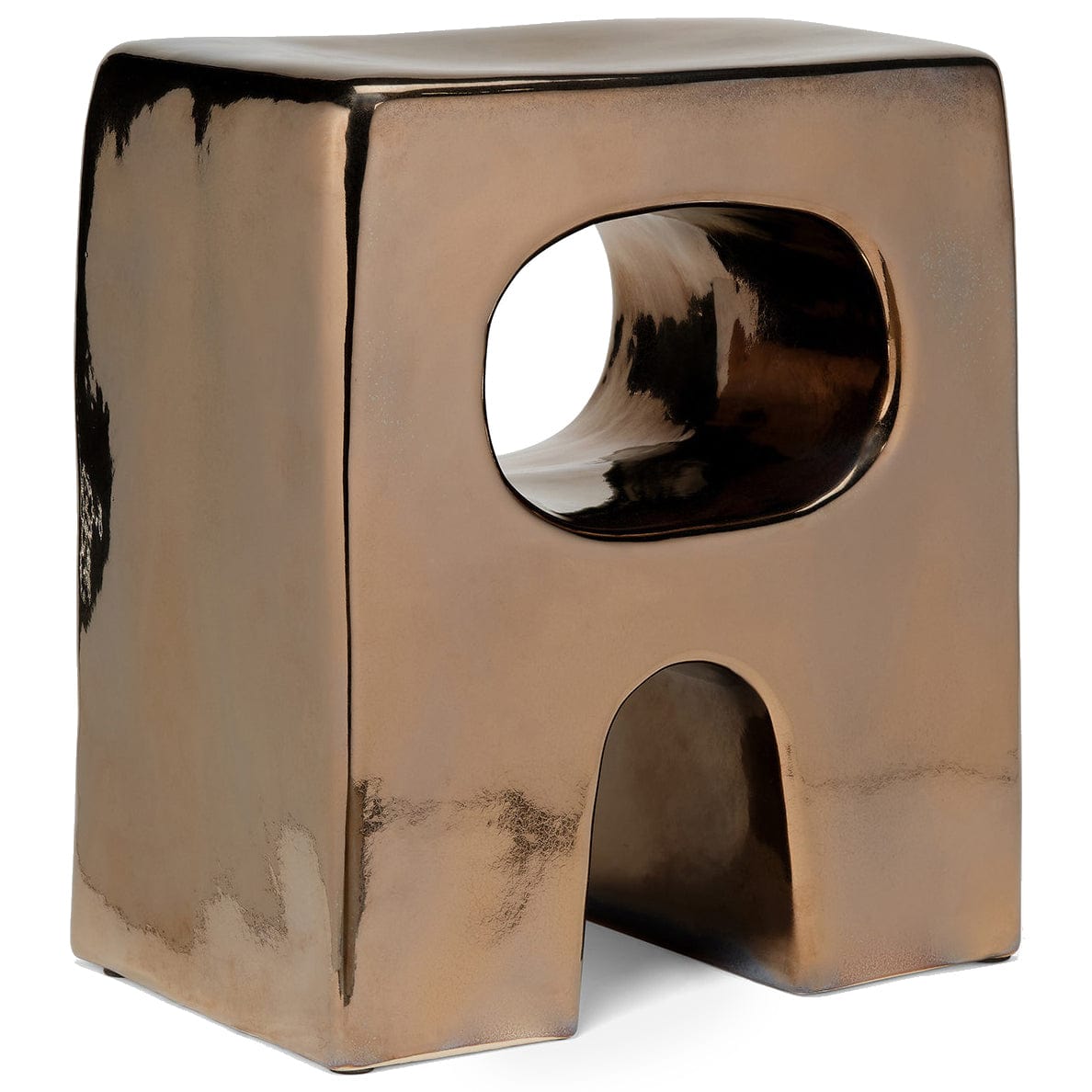 Made Goods Byron Outdoor Stool Rounded Edge Ceramic Stool