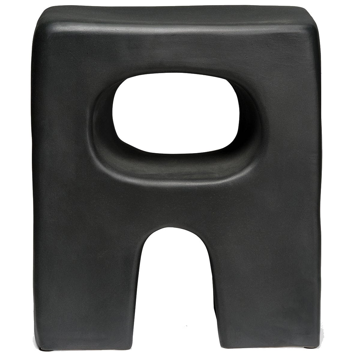 Made Goods Byron Outdoor Stool Rounded Edge Ceramic Stool made-goods-FURBYRONSTBK