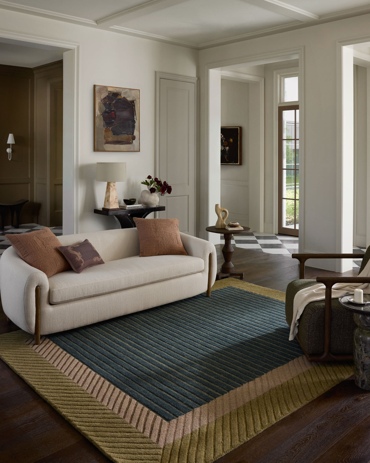 Madi Green/Multi Rug Area Rugs