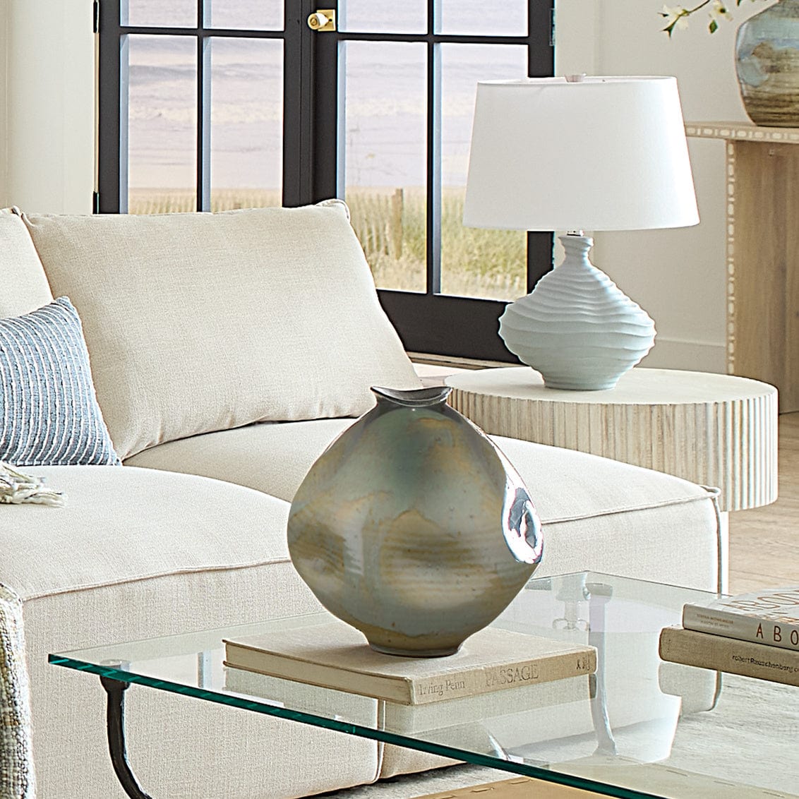 Madrid Dimpled Vase Vases 7MADR-VABL 688933040418